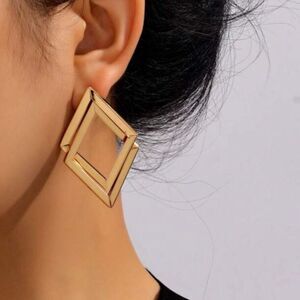 3for$20 Geometric Asymmetrical Square Exaggerated Women Earrings
